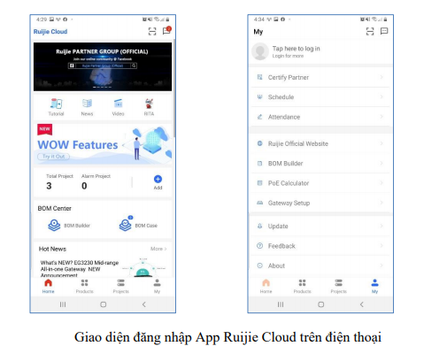 Hướng Dẫn Cài Đặt AP Qua Ruijie Cloud
