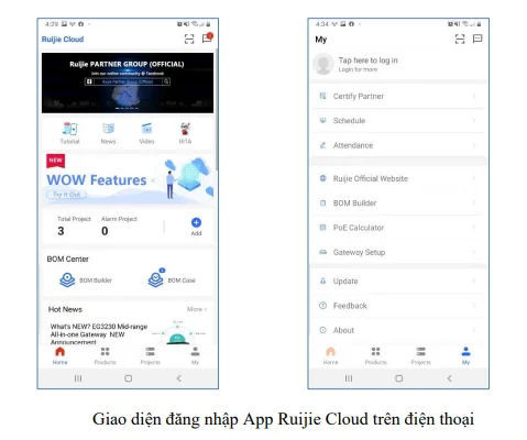 Hướng Dẫn Cài Đặt AP Qua Ruijie Cloud