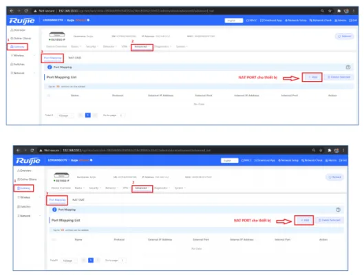Hướng Dẫn Reyee Gateway Qua Giao Diện Web