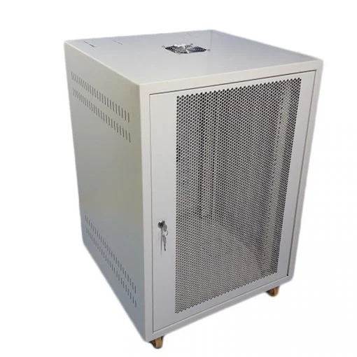 Tủ mạng 19" 15U-D600 Bánh xe (Tủ khối hàn liền )