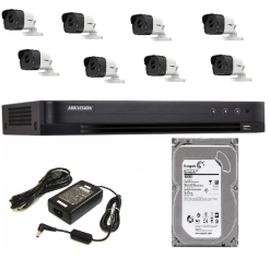 Lắp Đặt Trọn Bộ 8 Camera HIKVISION 2CE168H0T