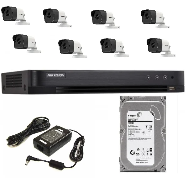 Trọn Bộ 8 Camera HIKVISION 2CE168H0T