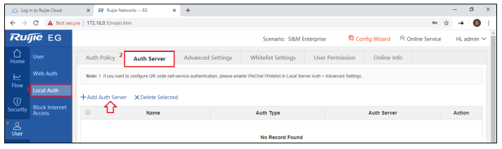 TÍCH HỢP RUIJIE GATEWAY VỚI ACTIVE DIRECTOTYDOMAIN SERVICE