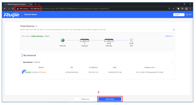 Hướng Dẫn Reyee Gateway Qua Giao Diện Web