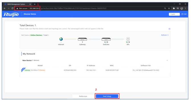 Hướng Dẫn Reyee Gateway Qua Giao Diện Web