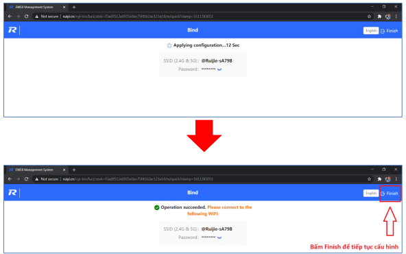 Phát WiFi Reyee Chạy Chế Độ Wireless Repeater