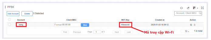 xác thực truy cập Wi-Fi qua Ruijie Cloud