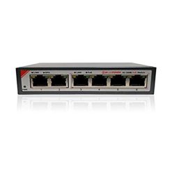SWITCH POE 4 PORT VỎ SẮT 100M