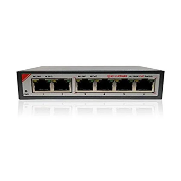 SWITCH POE 8 PORT VỎ SẮT 100M