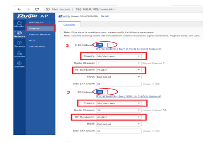 KẾT NỐI POINT TO POINT TRÊN RG-AP630 CD
