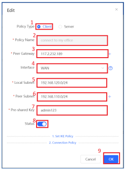 Cài Đặt VPN Trên Reyee Gateway