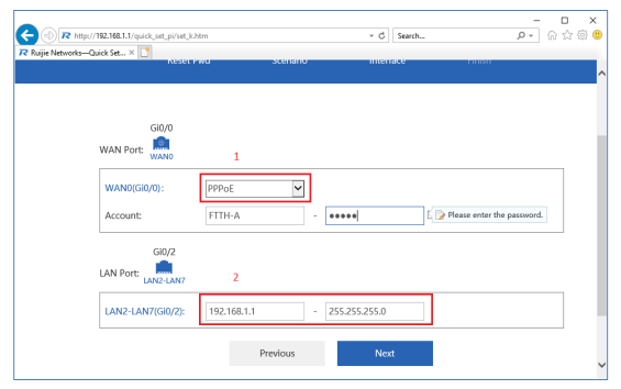 Cài Đặt PPPoE Trên Ruijie Gateway