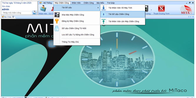 TẢI DỮ LIỆU CHẤM CÔNG