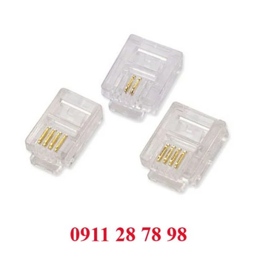 Đầu line điện thoại RJ11-4C (loại thường)