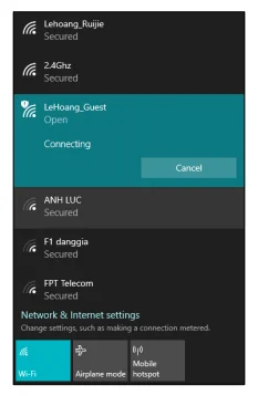 xác thực truy cập Wi-Fi qua Ruijie Cloud