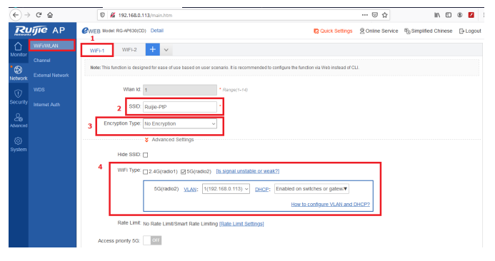 KẾT NỐI POINT TO POINT TRÊN RG-AP630 CD