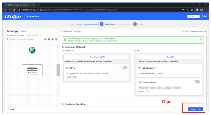 Hướng Dẫn Reyee Gateway Qua Giao Diện Web
