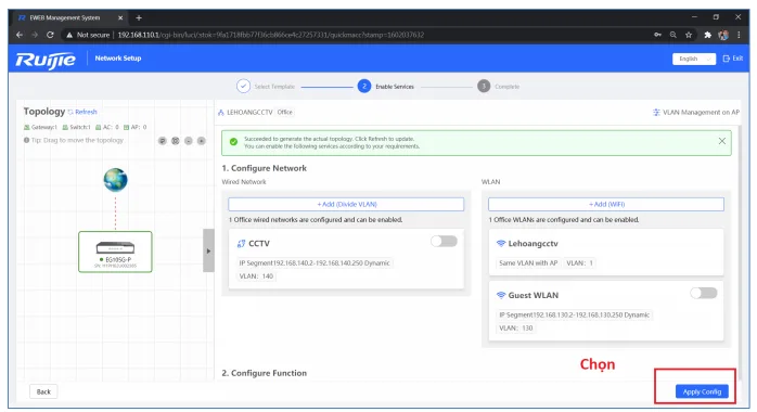 Hướng Dẫn Reyee Gateway Qua Giao Diện Web