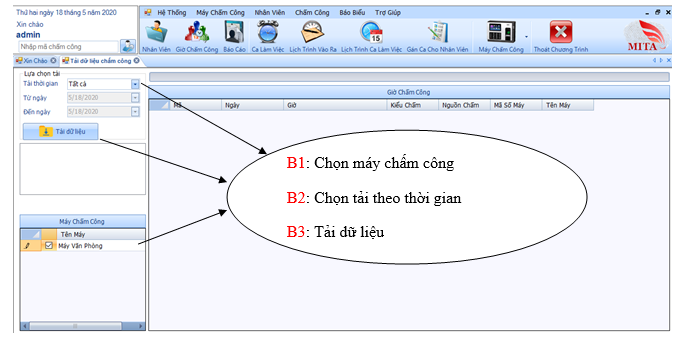 TẢI DỮ LIỆU CHẤM CÔNG