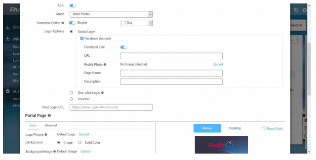 CẤU HÌNH WIFI MARKETING AP RUIJIE