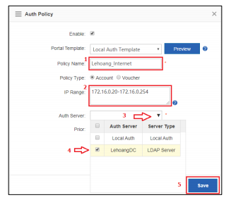 TÍCH HỢP RUIJIE GATEWAY VỚI ACTIVE DIRECTOTYDOMAIN SERVICE