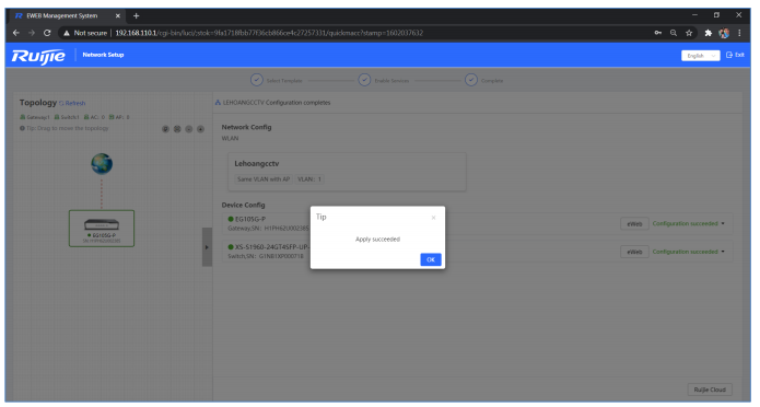 Hướng Dẫn Reyee Gateway Qua Giao Diện Web