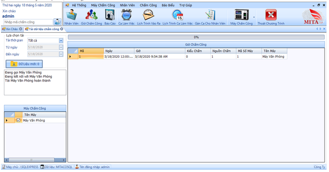 TẢI DỮ LIỆU CHẤM CÔNG