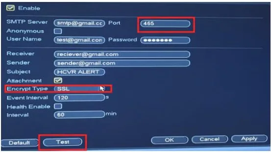 Hướng dẫn cài đặt gửi báo động qua Email theo từng bước
