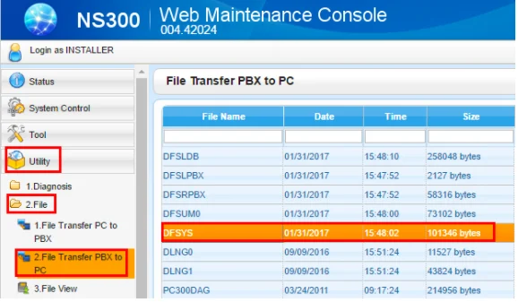 Hướng dẫn backup và khôi phục lại tổng đài KX-NS300 KX-NS1000