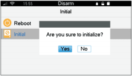 Xác nhận chọn Initial