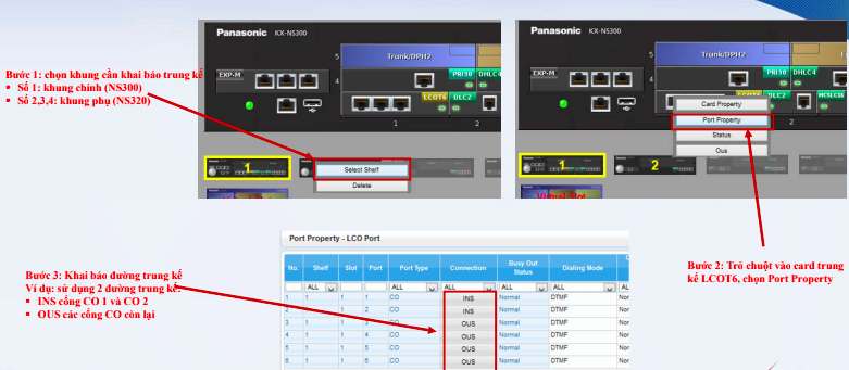 KHAI BÁO TRUNG KẾ NS300