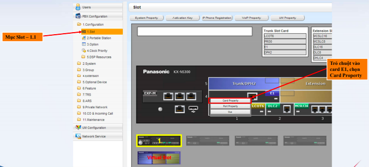 Chọn Card Property
