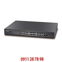 Thiết bị Switch 24 Port 1Gb Edgecore ECS2000-26P, PoE+ + 2G SFP (190W)