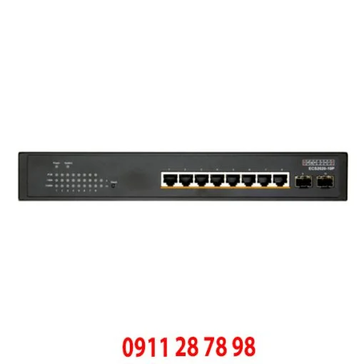 ECS2020-10P : Switch PoE Gigabit : 8 ports 10/100/1000Base-T PoE+ + 2G SFP (70W)