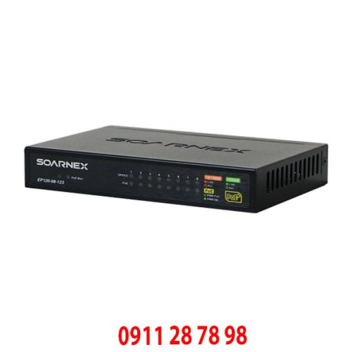 8 Port PnP Gigabit PoE+ Switch EP120-08-123