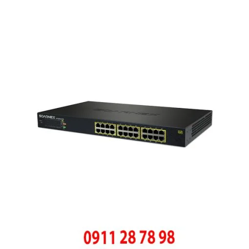 EP120-24-370 SOARNEX Gigabit Switch PoE with Surge Protection (370W, 24 PoE)