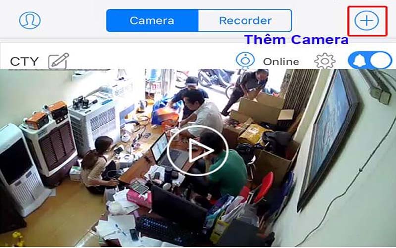 Kết nối thiết bị với Camera IP qua ứng dụng