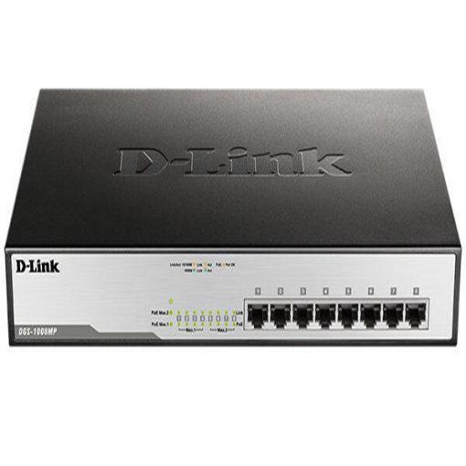 Switch PoE Gigabit Max 8 cổng để bàn D-Link DGS-1008MP