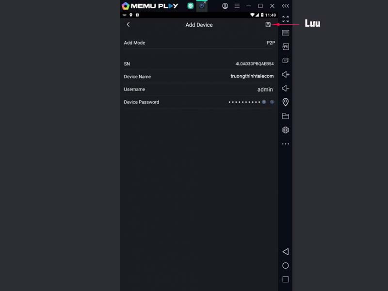 cài đặt phần mềm IDMSS - điền thông tin