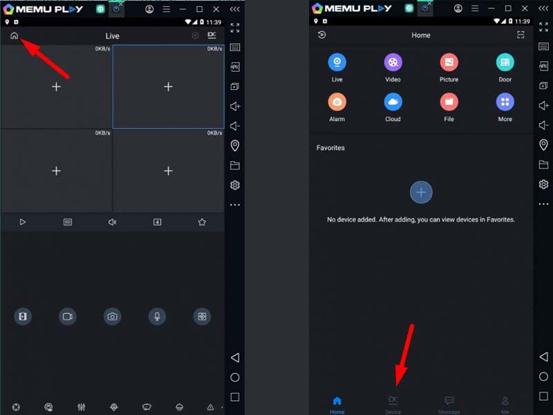 cài đặt phần mềm IDMSS - thêm thiết bị