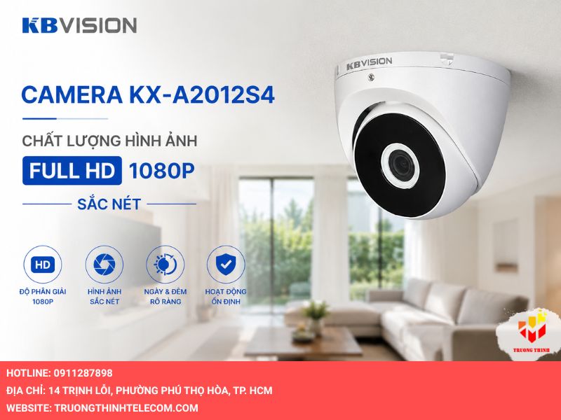 Camera KX-A2012S4 chất lượng hình ảnh Full HD 1080P sắc nét