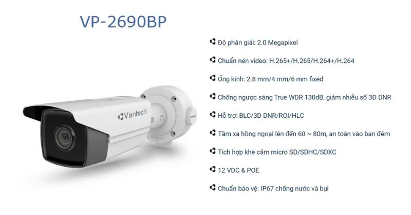 Camera VanTech VP-2690BP