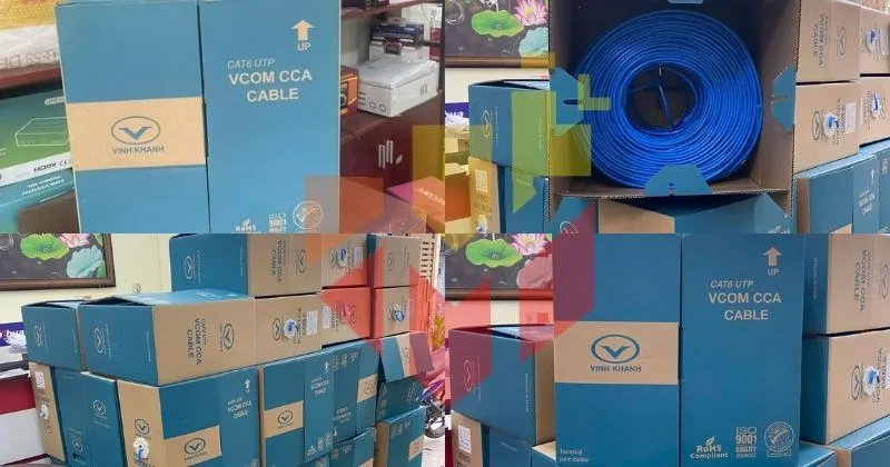 Cáp mạng VCOM CAT6 UTP vỏ PVC