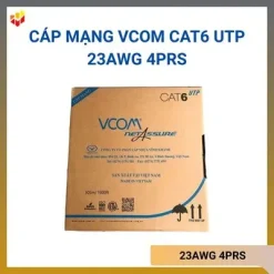 Cáp mạng VCOM CAT6 UTP vỏ PVC