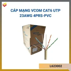 Cáp mạng VCOM CAT6 UTP 23AWG 4PRS-PVC