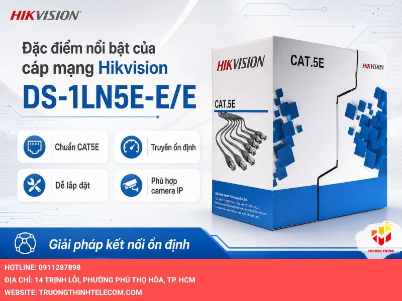 Đặc điểm nổi bật của cáp mạng Hikvision DS-1LN5E-E/E