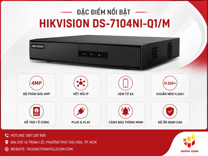 Đặc điểm nổi bật Hikvision DS-7104NI-Q1/M
