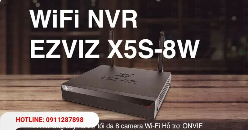 Đầu ghi hình CS-X5S-8W 8 kênh Ezviz