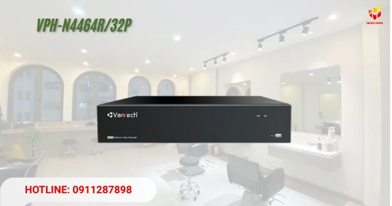 đầu Ghi Hình IP PoE VanTech VPH-N4464R/32P