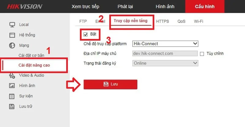 Cài đặt đầu ghi Hikvision 